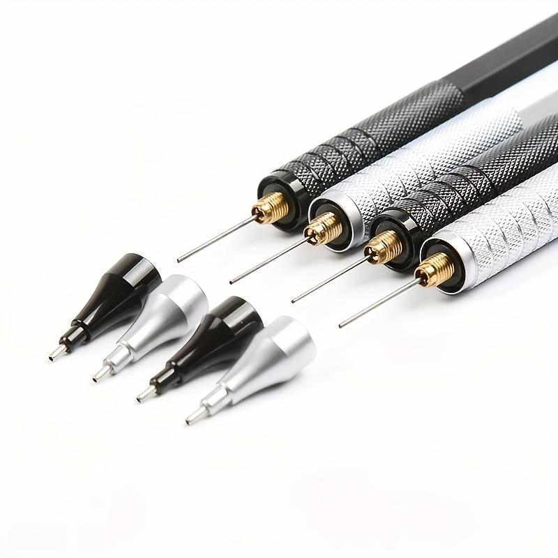 0.5/0.7mm Mechanical Pencil, Low Center of Gravity Metal Drawing Special Pencil, Office Writing Art Supplies Fine Writing Tool
