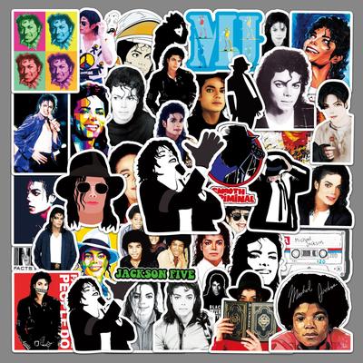 51 Adesivi Graffiti di Michael Jackson per Valigia, Telefono, Laptop, Auto e Chitarra