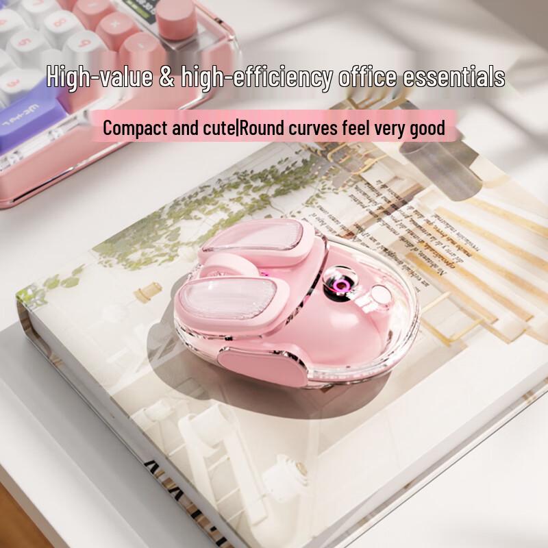 EWEADN Q9 Dual-Mode Wireless Transparent RGB Gaming Mouse