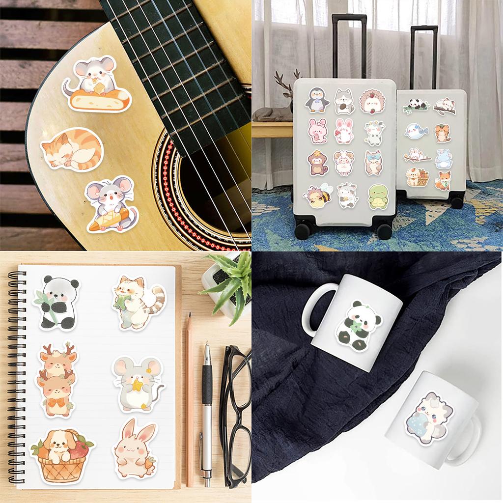 50 Cartoon Tinte Tier Graffiti Aufkleber Dekorieren Gitarre Notizbuch Koffer DIY Wasserdichte Party Aufkleber