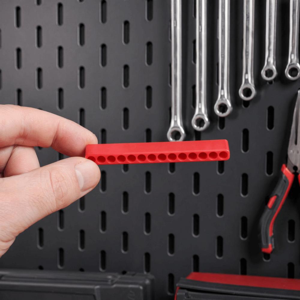 5pcs Plastic Material Screwdriver Bit Holder 1/4 Inch Bit Holder Organizer  Workshop Use