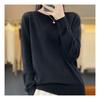 Navava Women Simple Daily Punching Round Neck Long Sleeve KniT T shirT Nk1569