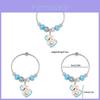 Doraemon Crystal Beaded Bracelet With Card Cartoon Pendant For Gift Giving
