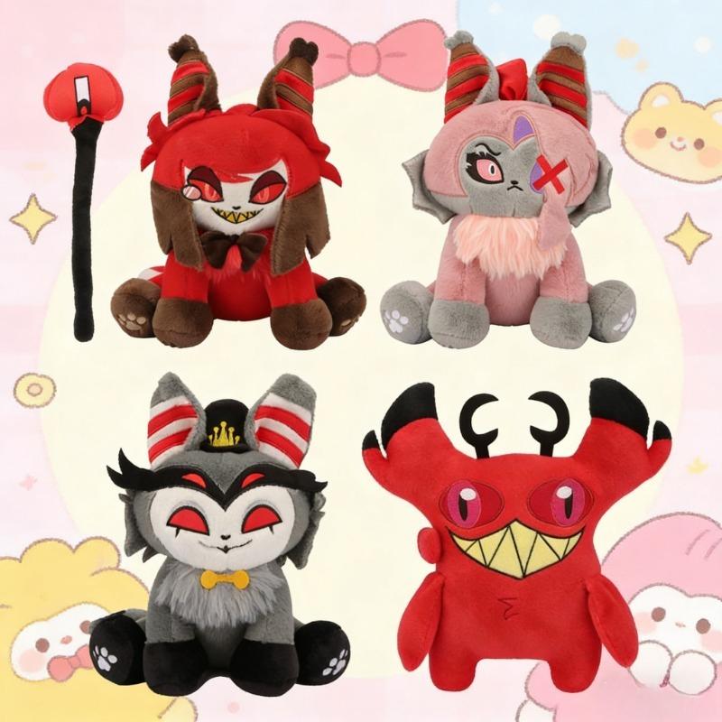New Hazbin Hotel & Helluva Boss Q Version PP Cotton Plush Toys, Birthday & Holiday Gifts for Friends