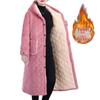 Women's Winter Warm Cotton Coat and Over-the-Knee Casual Robe