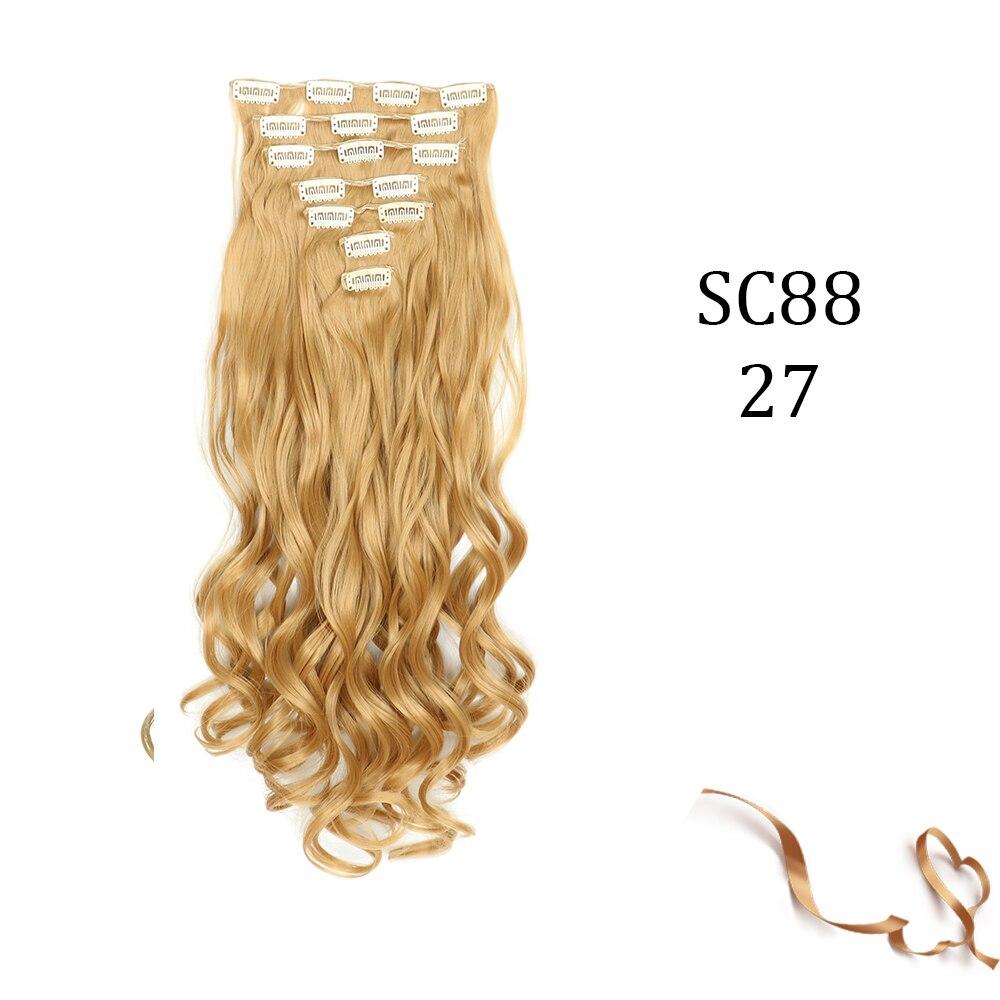 MERISIHAIR Piesă de extensie pentru păr clemă apă ondulată păr lung Negru auriu maro Piesă de extensie pentru păr agrafă sintetică