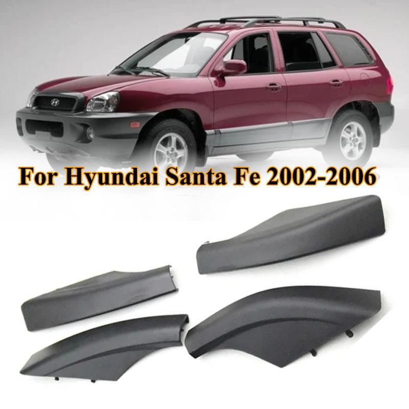 Roof Rack Cover For Hyundai Santa Fe Santafe 2002-2006 Auto Front Rear Left Right Luggage Bar Rail End Shell Plasitc Cover