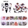 Wood Pulp Nail Art Flower for Butterfly Christmas Nail Art Decals Stickers Halloween Nail Art Manicure Multi Color
