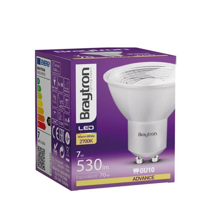 Ampoule LED Advance GU10 7W 3000K – Lumière chaude 530 lm