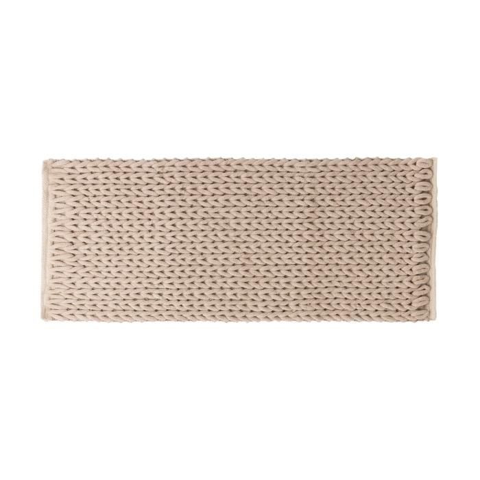 Tapis de bain - 50 x 120 cm - 100% Polyester et coton - Lavable en machine - Confort optimal