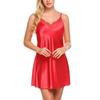 Sleepwear Women Sexy Nightgown Satin Silk Babydoll Lace Robes Night Sleep Dress