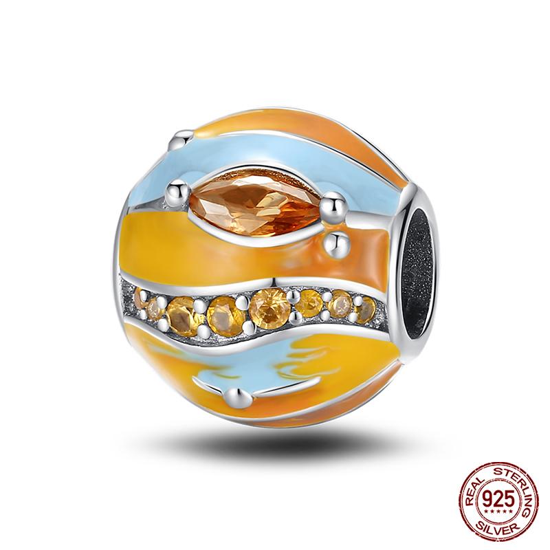 Fashion Copper Astronaut Space Series Charms Beads Fit Qikaola Original Bracelets Diy Anniversary Jewelry