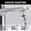 2Pcs Kitchen Tap Connector Stainless Steels Faucet Adaptor Tap Fittings Connector for Garden Hoses Water Filter Enduring