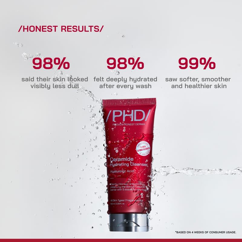 /PHD/ Ceramide Hydrating Cleanser Pack Of 2 100 ml Non Drying Gel Face Wash For All Skin Types