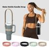 Water Bottle Handle Silicone Sling Holder with Shoulder Strap Fit Most Bottles Universal Bottle Lanyard Adjustable Strap