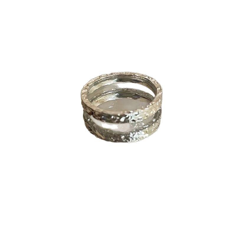 Butterfly Opening Stacked Ring Women'S Earrings Simple Index Finger Ring Fashionable Versatile Sweet Ring Tide