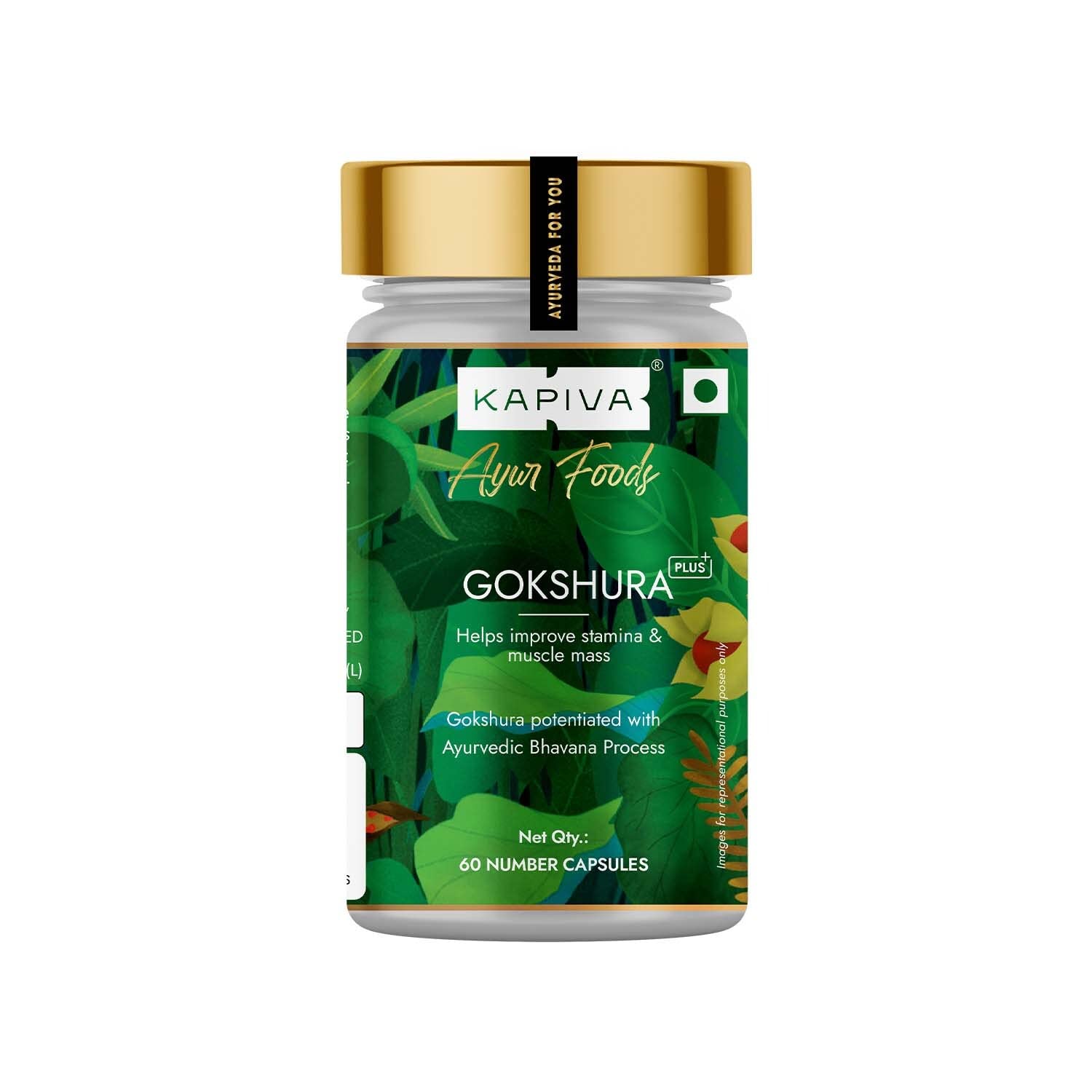 

Kapiva Gokshura Capsules For Energy Performance Stamina And Muscle Support Mens Wellness 60 Capsules 500 Mg Each