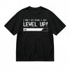 Men's Classic T-Shirt Bold Level Up Pixel Art Text with XP Bar Graphic