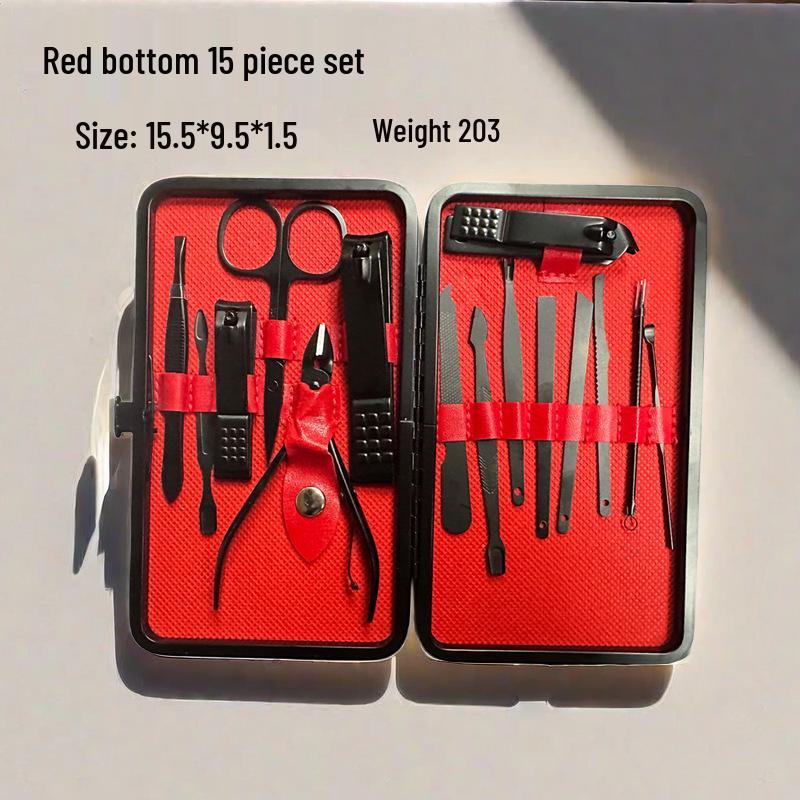 

Nail Care Set: Clipper, Scissors, Knife, Ear Pick, File, and Pliers