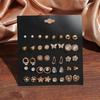1011 New stud earrings women's high version classic diamond-encrusted earrings women's fashion Xiaoxiang temperament earrings