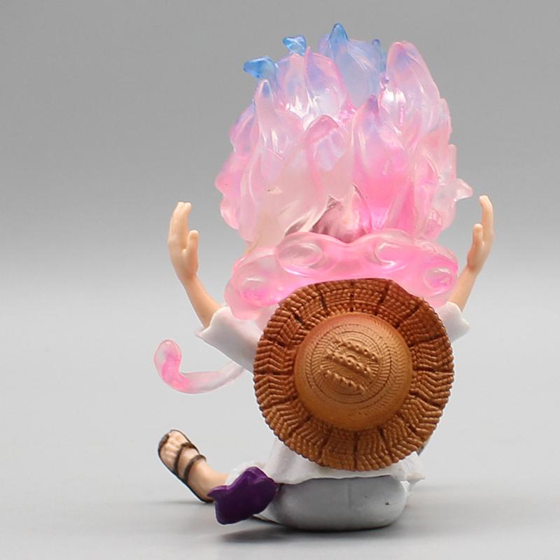 10cm One Piece Anime Figure Luffy Gear 5 Figurine Sun God Luffy Nika Pvc Action Figurine Statue Collectible Model Doll Kids Toys