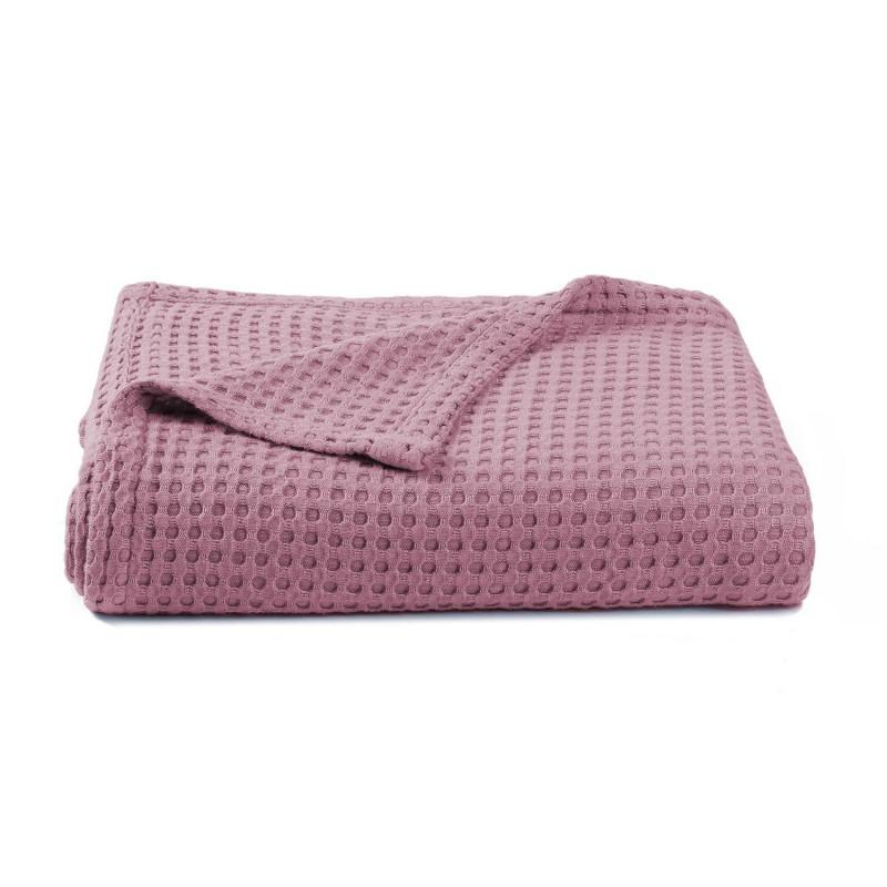 Soft Cotton Waffle Weave Baby Blanket With Mesh Ventilation Swaddle Wrap Newborns Toddlers Breathable Use
