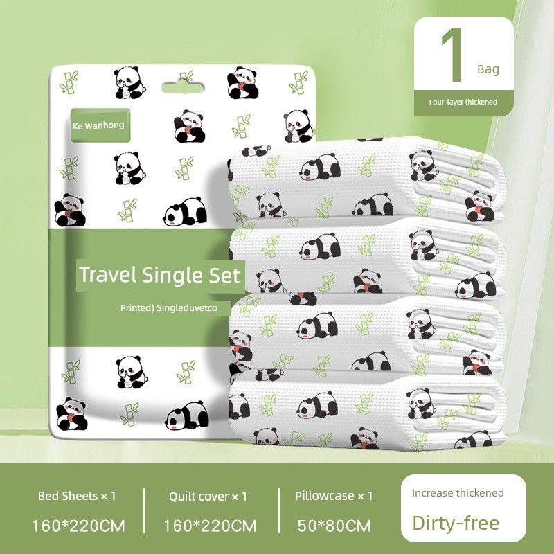 

Отель Одноразовая Простыня Пододеяльник Наволочка Чехол для одеяла Четыре предмета Путешествия Путешествия Утолщенный Двуспальный Односпальный Пыленепроницаемый other Panda single Suit