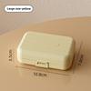 Mini 7 Grids Portable Pill Box Double Sealed Medicine Storage Case Week Long Day Divided Lockable Drug Organizer Weekly Pill Box