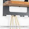 Adelphos Wall Shelf with 7 Wall Wall Fall Prevention Screw WS3 Hooks, Hanger, Storage, Frame, Wood, Mount, (1 Piece)