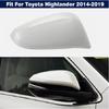 Pearl White Right Side Mirror Cover Housing Cap For Toyota Highlander 2014-