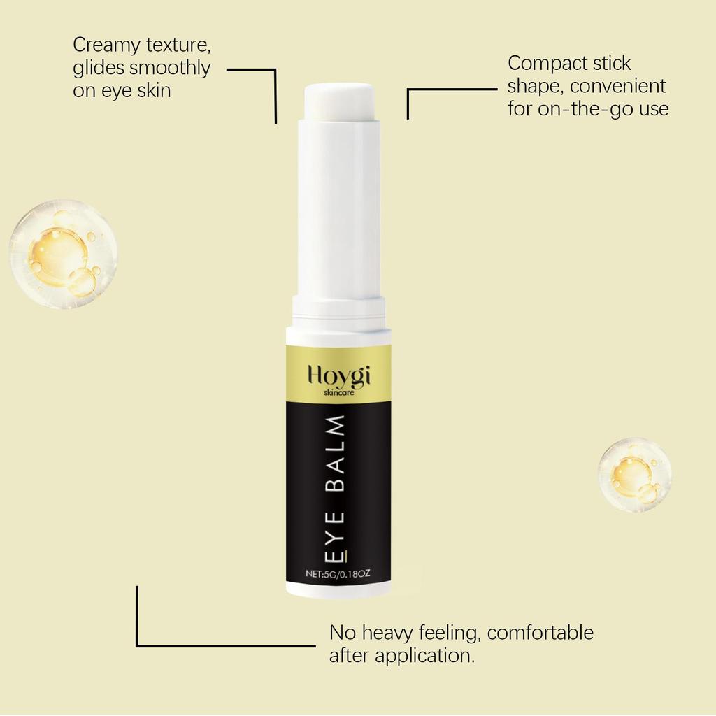 Eye Cream Stick with Birch Oil Hyaluronic Acid Depuffing Roller Dark Circle Treatment Cooling Massage for Anti Fatigue Eye Care