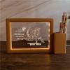3D Photo Frame Pen Holder Night Light – Creative Graduation or Birthday Gift for Teachers and Classmates