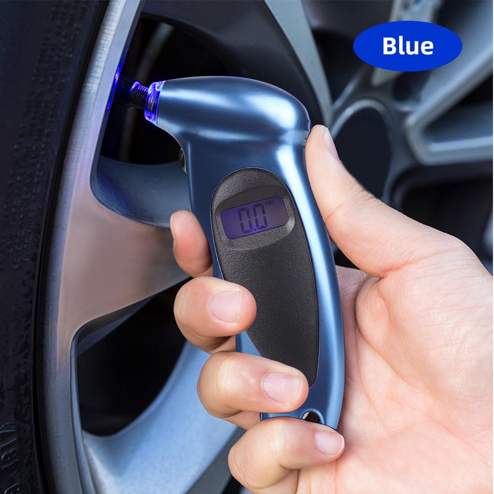 New Handheld Tire Pressure Gauge Backlight High-precision Digital Monitoring Car Tyre Air Meter LCD Display Manometer Barometers