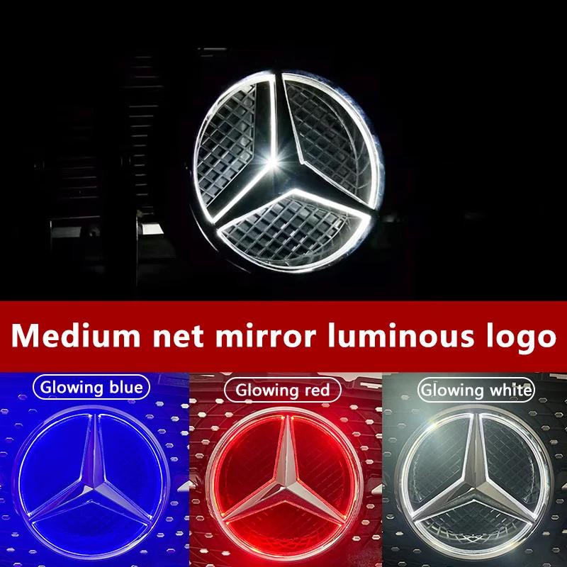 C200 E200 Für Mercedes Benz Auto Frontgrill Stern Emblem LED Beleuchtetes Logo Weiß Blau Rot Licht für Mercedes Benz W205 C E R
