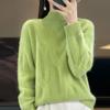 Women Sweater 100% Wool MODERN NEW SAGA Turtleneck Knit Pullover Thick Winter Jumpers Female Knit Tops