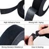 Flame Retardant Heat-Resistant Adhesive Cloth Tape 105°C, 15M for Automotive Wiring Harness Protections, 9mm 15mm 19mm 25mm