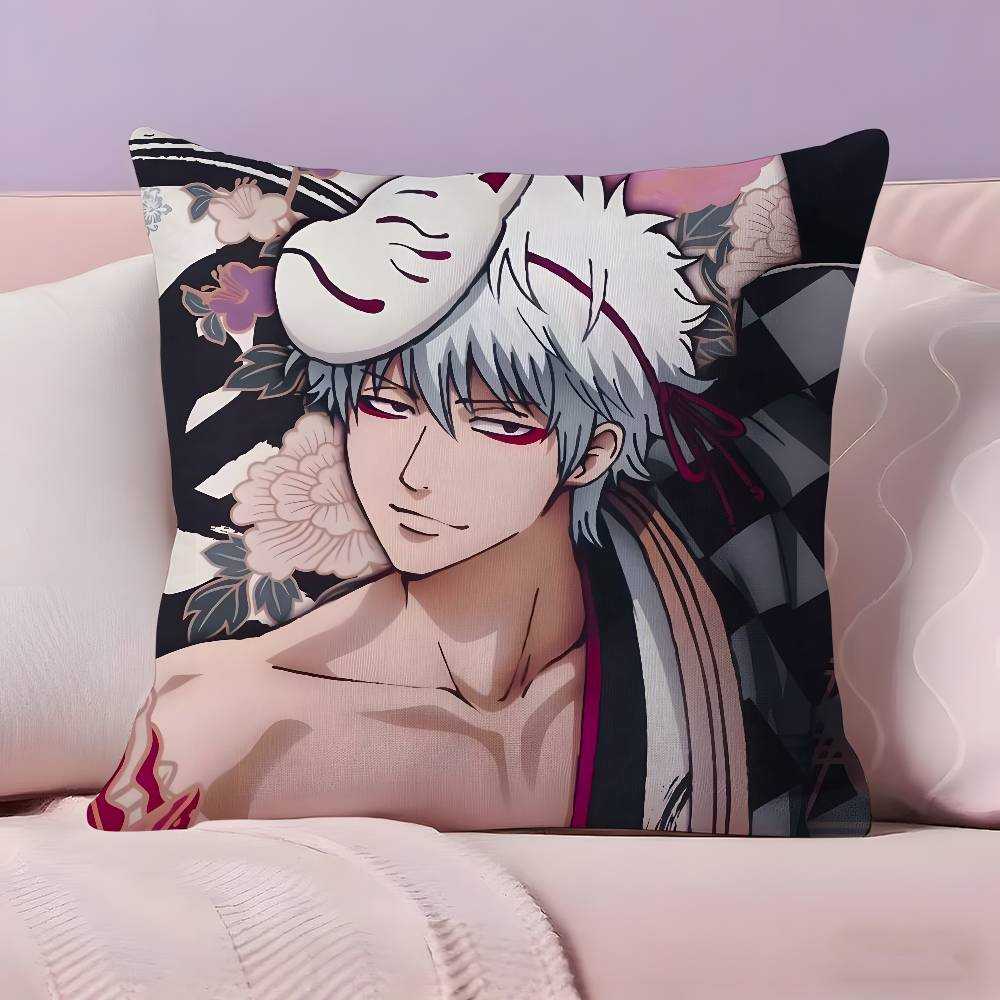 Anime G-Gintama Pillow Case Ultra Soft Skin Friendly Fabric Cloud Like Comfort & Concealed Zipper