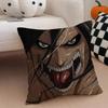 AAttack on Titan Cushion Cover Linen Pillow Case Soft Breathable Protective Couch Room Decoration