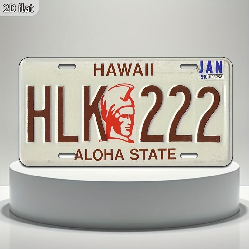 Car License Plate Metal Wall Decor 15x30cm