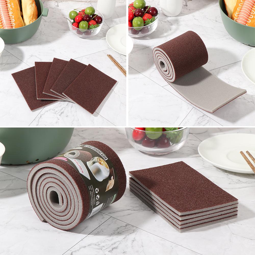 

Многоразовая чистящая сковорода, кастрюля, тарелка, карборундовая губка для чистки посуды, чистый инструмент, губки для мытья