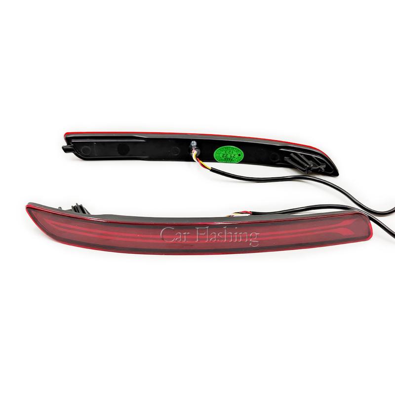 1 Set LED Rear Bumper Reflector Light Driving Brake Turn Signl Lamp For KIA RIO Sedan 4 Doors 2012 2013 2014 2015