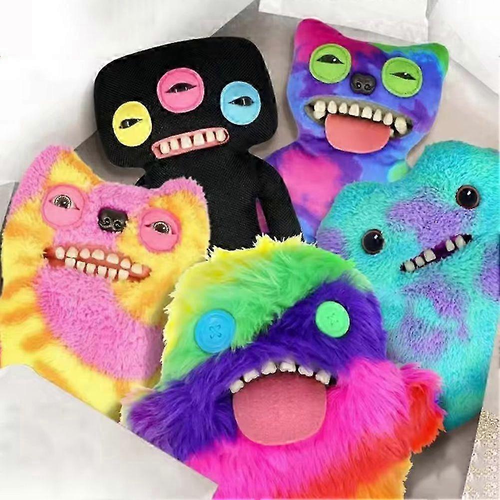 25-26 Fuggler Zahn Hässliches Monster Plüschtier Niedlich Gruselig Plüschtier Lustig Einzigartig Stoffpuppe Geschenk für Kinder & Sammler
