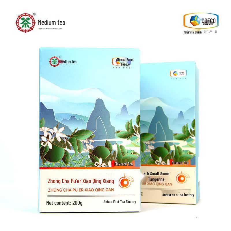 Zhong Cha Pu er Small Green Mandarin Tea 200g