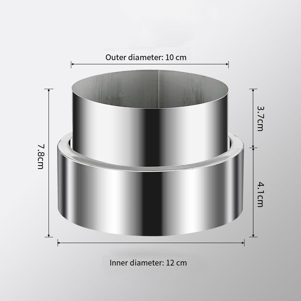 Schornsteinrohr-Reduzierstück Edelstahl Ofenrohr-Komponente zur Durchmesserreduzierung von 120 mm auf 50 mm in Lüftungssystemen