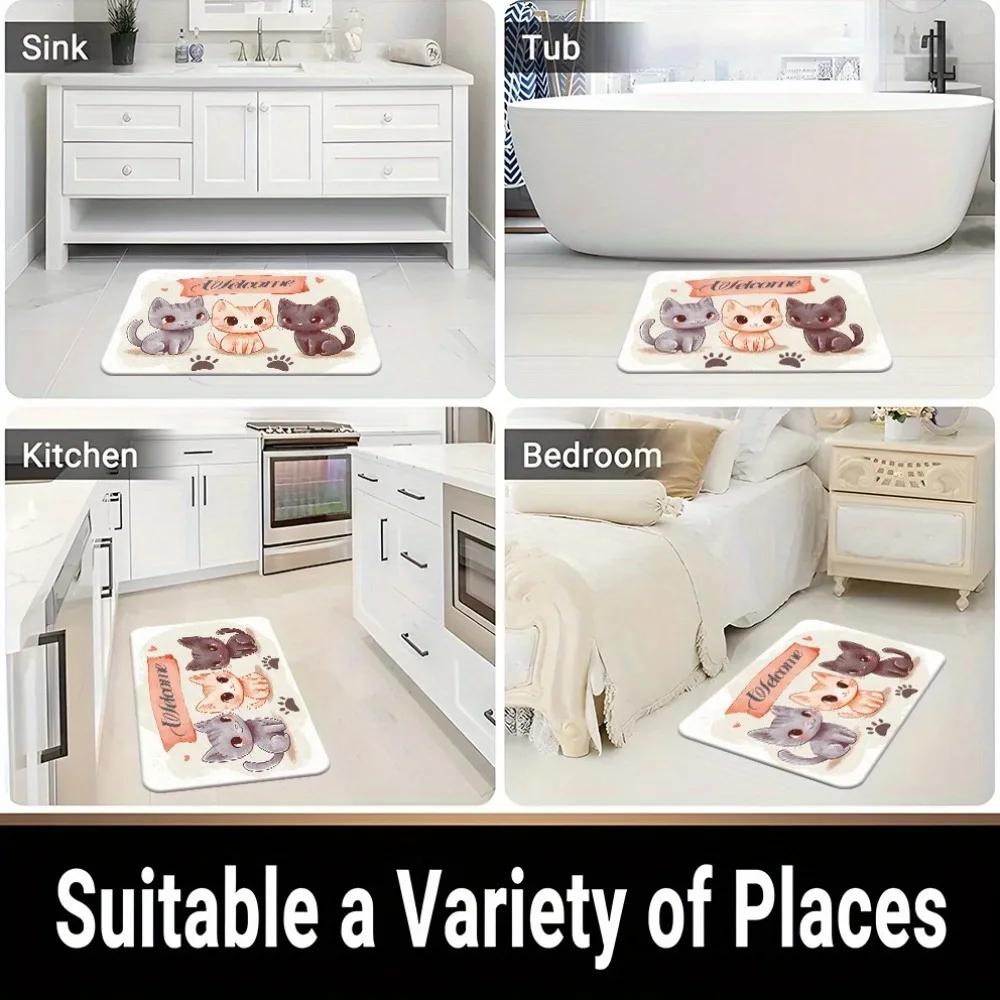 1PC HD Sea Turtle Pattern Door Mats Kitchen Rugs Non-SlipPop Design Bedroom Rugs Bath Mat Carpet for Home Sink Laundry Decor