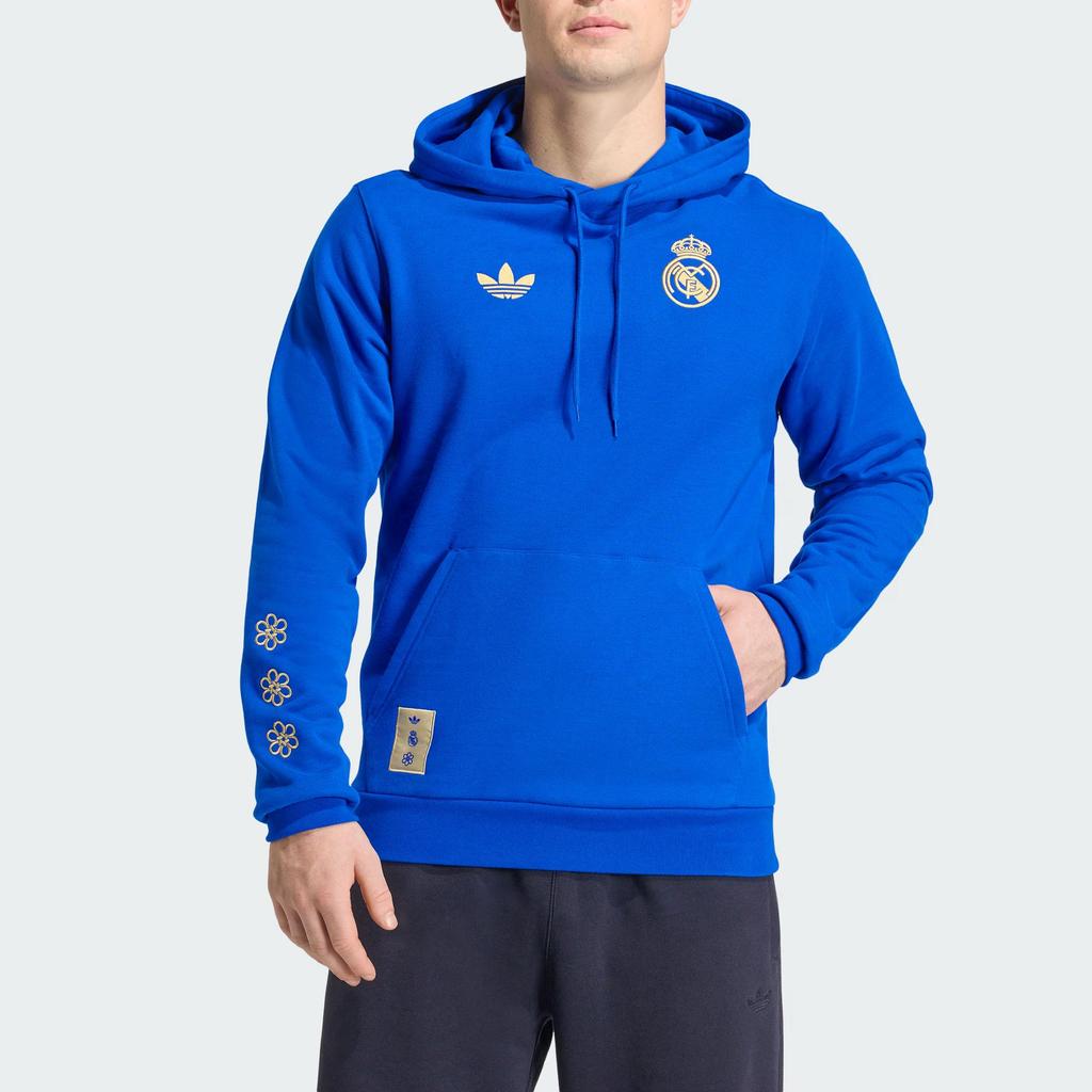 Adidas Originals Real Madrid CNY Chinese Knot Hoodie Men Black JZ2237