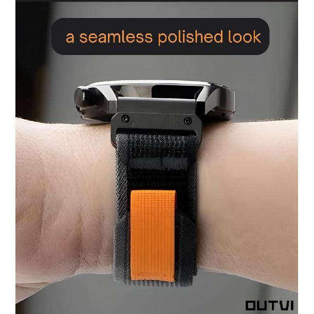 26mm Watch Band for Garmin Fenix 7x Sapphire Solar Fenix 6x Pro Solar Fenix 5x 3 Hr Quick Release Fit Nylon Watch Strap Replacement for Garmin Epix 2