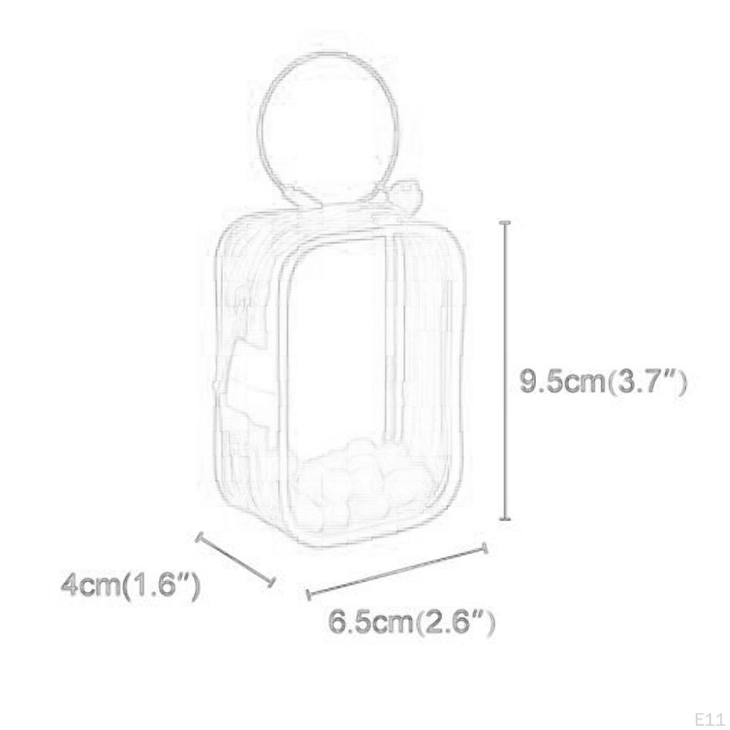 Clear Figure Display Bag Collectibles Case for Mini Figures Zipper Closure Dustproof