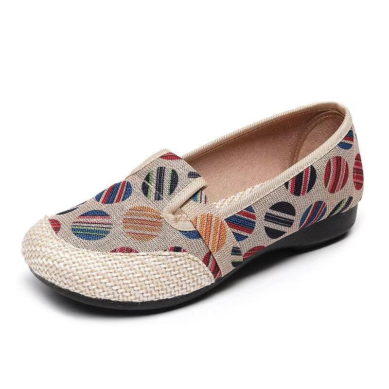 Support spring and summer new and old Beijing cloth shoes, women's canvas shoes, single shoes, versatile and comfortable, non-slip soft sole mothers