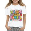 Children's Casual and Fashionable Round-Neck Printed Short-Sleeve Top for Back-to-School
